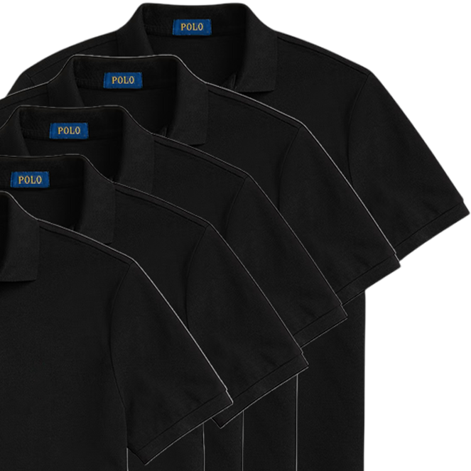 Men's 5-Pack Mesh Polo Shirts